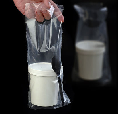 50PCS/bundle使い捨て可能なコーヒー ミルクの茶PP透明な包装袋