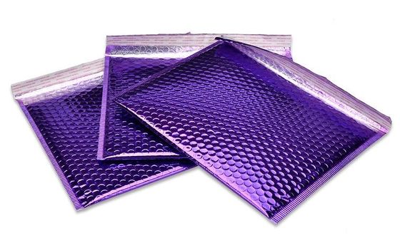 160*230mmの湿気の防止の泡封筒紫色ペット アルミ ホイルの泡封筒袋