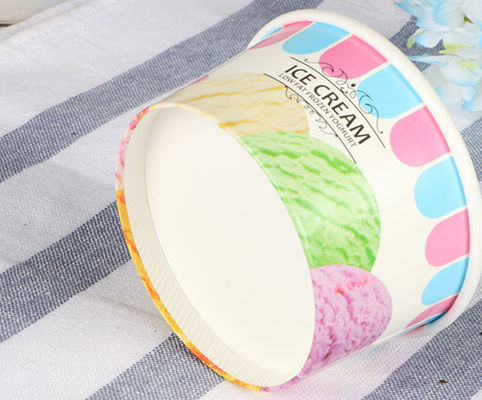 16ozペーパー アイス クリーム ボール、FDAの使い捨て可能なアイス クリームの紙コップ