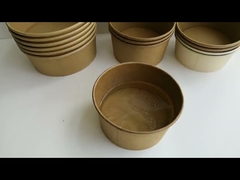 900ml Single Wall Cow Cardboard Salad Packing Instant Noodle Kraft Paper Bowl