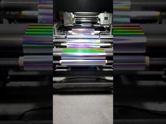 18umホログラムBoppカラーグリッターフィルム,横向ライト柱薬剤包装用BOPPフィルム