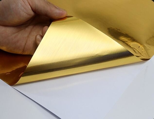 金製の自己貼りフィルムロール,自己貼り飾り冷蔵庫のステッカー,エレベーターのPETステッカー,文字のステッカー