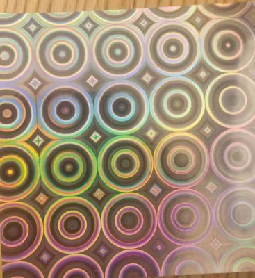 12mic PET/17mic bopp ホログラフィック金属化プライマーコーティング