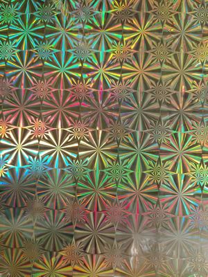 12mic PET/17mic bopp ホログラフィック金属化プライマーコーティング