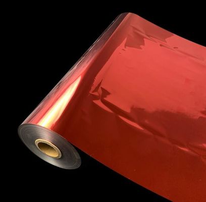 マットの赤い色はboppのラミネーションのフィルム双方のコロナの処置を金属で処理した