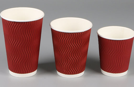 14oz使い捨て可能な紙コップ、ミルクの茶コーヒー使い捨て可能で熱い飲み物のコップ