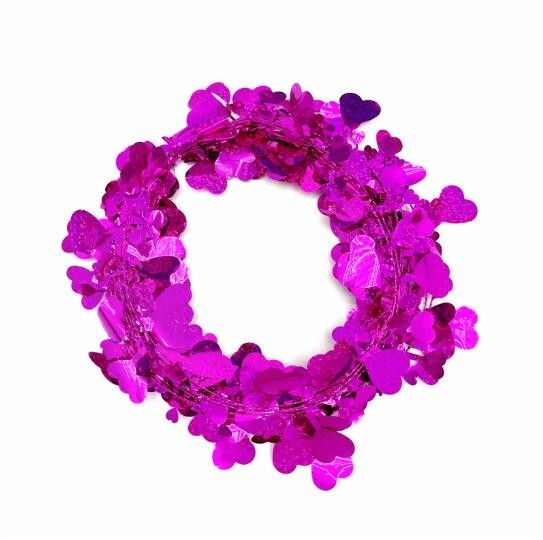 恋の色のストライプを引っ張る 花の飾り バレンタインデー花束 恋のワイヤリング花束