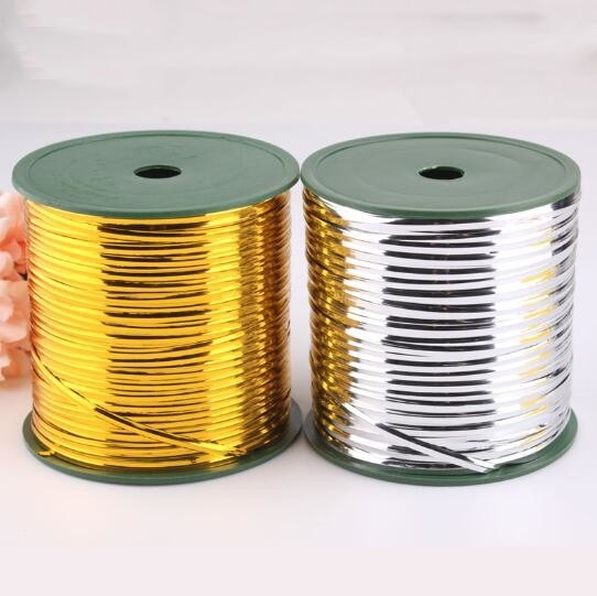 6~15cmの金と銀のケーブルロープ,パン,食べ物,プレゼントのカラフルなケーブルロープ,密封式トウィストロープロープ