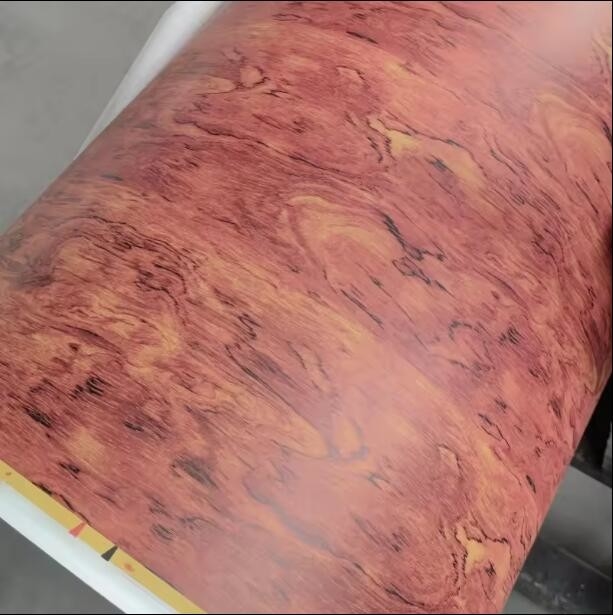PU 塗装された光り輝く木材の穀物製のラミネート紙